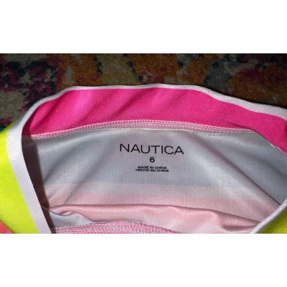 Girls’ Nautica Long Sleeve Swim Top - Picture 2 of 2